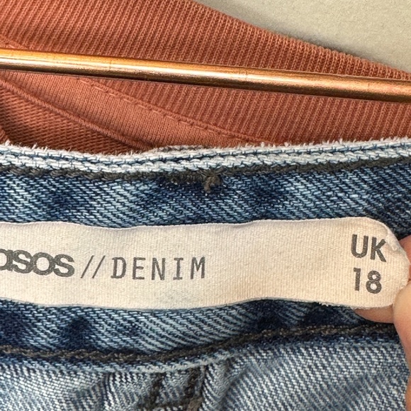 ASOS | Slight Acid Wash Stonewash Denim Plus Size Jean Shorts - Picture 7 of 10